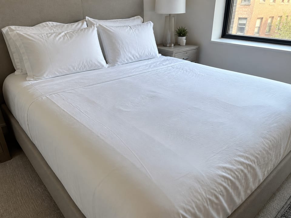 Bed / linens example turnover photo